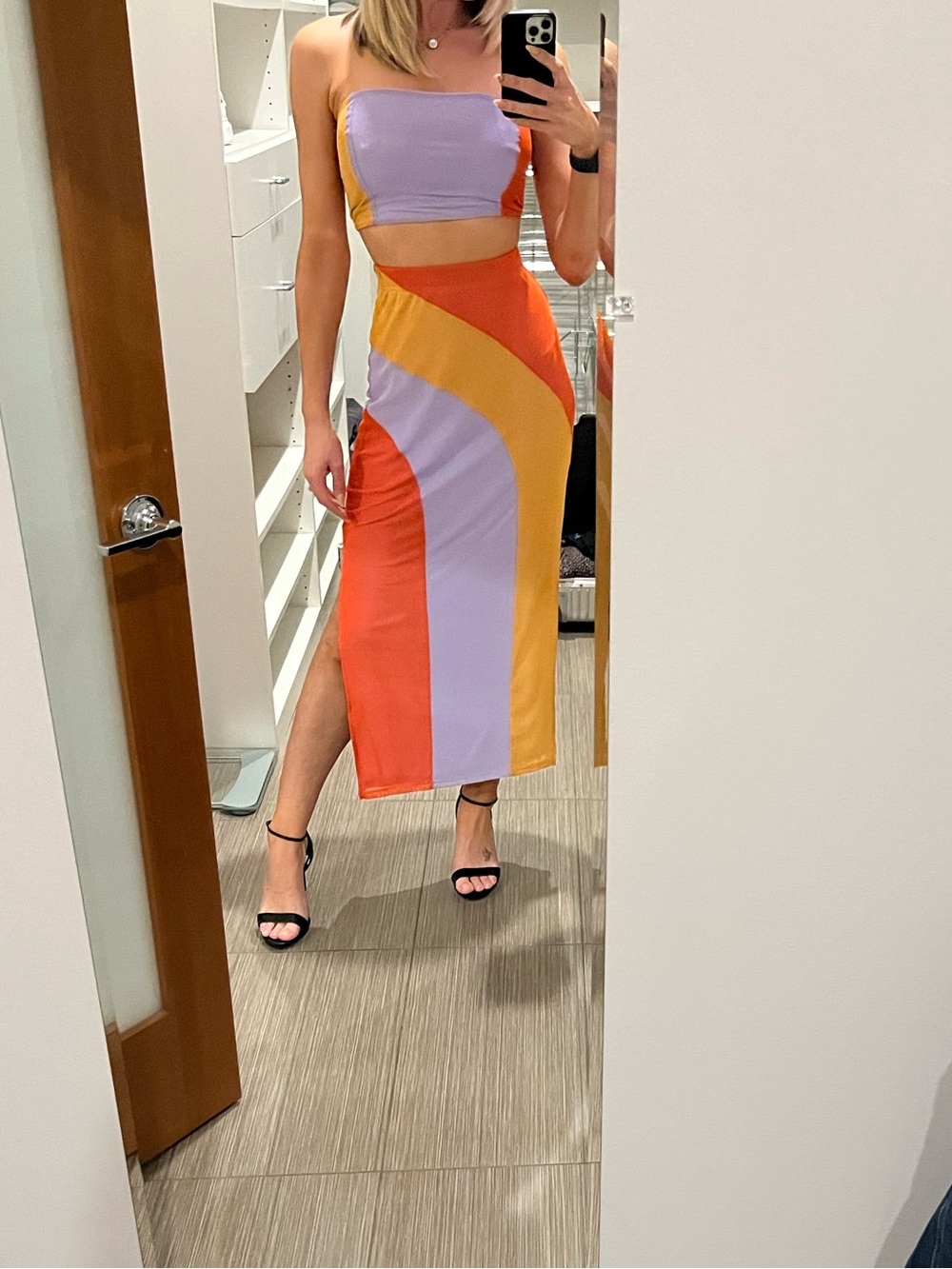 Charley Holiday Twiggy tube top and skirt set XS/s - Picture 2 of 2
